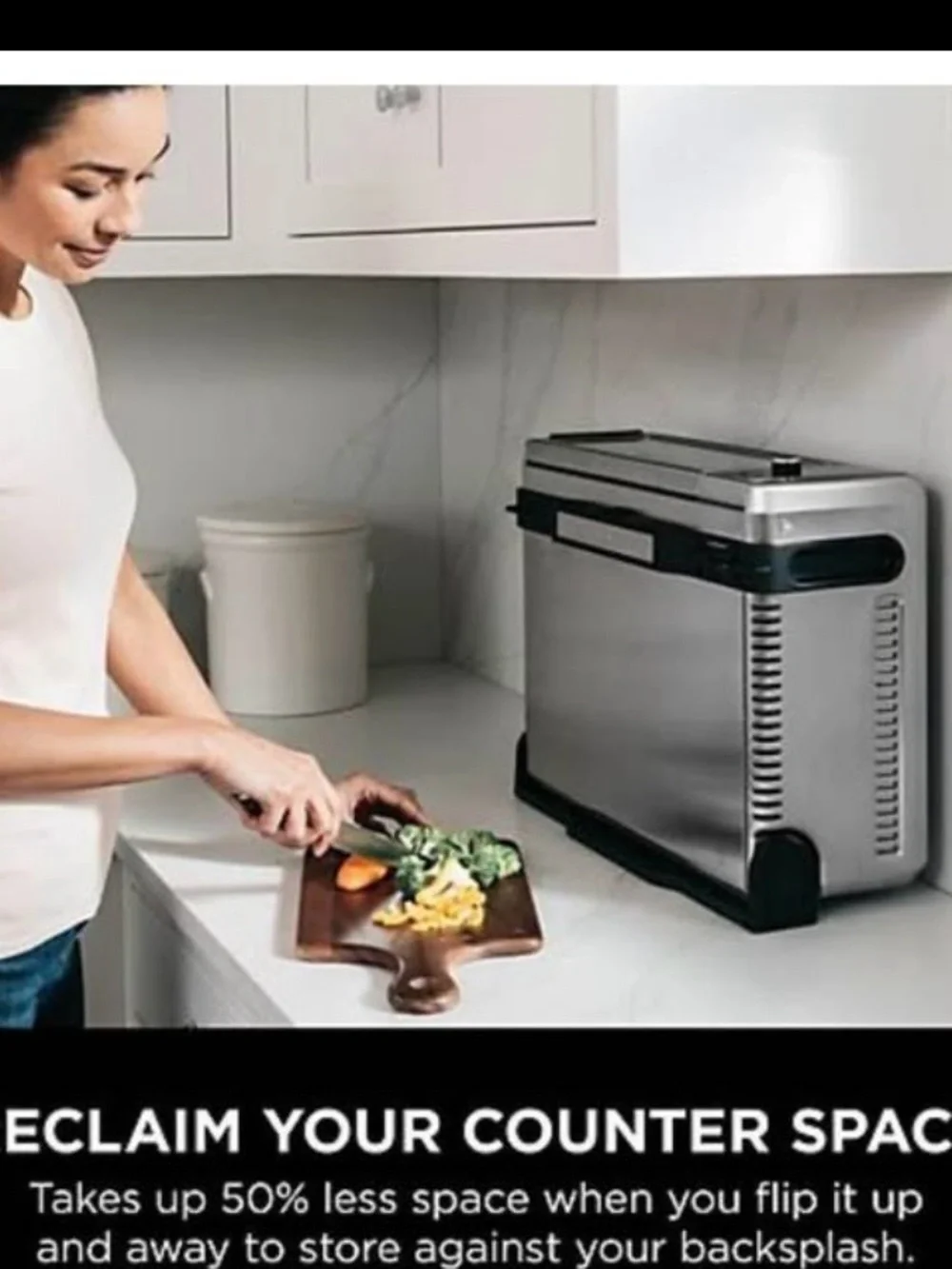 Ninja Flip 10-in-1 Toaster Oven & Air Fryer with Added Broil Rack never used